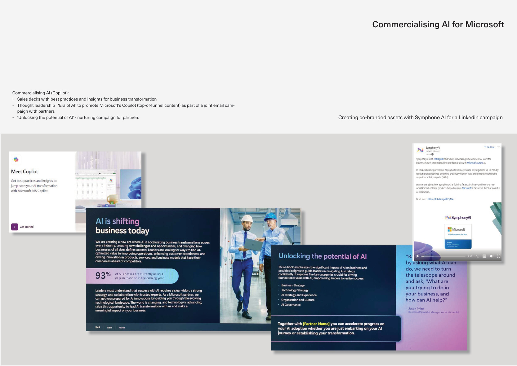 Commercialising AI for Microsoft
